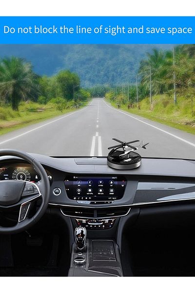 MACON Solar Power Helicopter Air Freshener Car Fragrance Diffuser Creative Home Diffuser with Flavour Esse