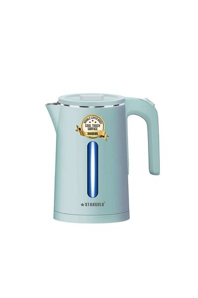 Generic Stargold 1.5l Electric Kettle With 1500w Power, Auto Shut-off, Stainless Steel And 360° Swivel Base