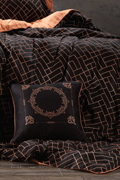 ZEBRACASA Etna 7 Piece Double Silk Duvet Cover Set