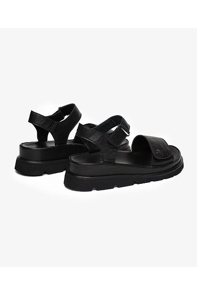 Greyder 59253 Black Genuine Leather Women's Sandals