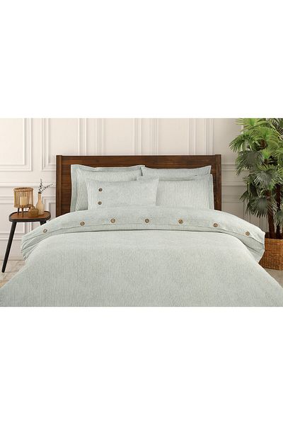 Özdilek Sadem Organic Soft Linen Double Satin Duvet Cover Set