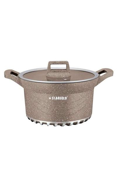 Generic Stargold 10-piece Nonstick Granite Cookware Set – Durable Non-stick Cooking Pots With Lids