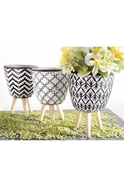 Decorer Σετ 3 φλοράκια ghivece 10,5x14,5 cm