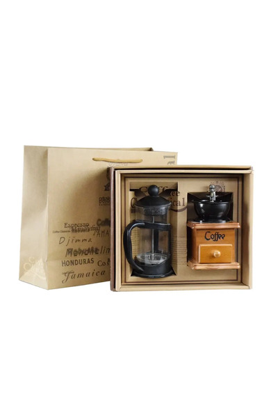 Generic Gift Box - Coffee Grinder & Coffee Maker - French Press
