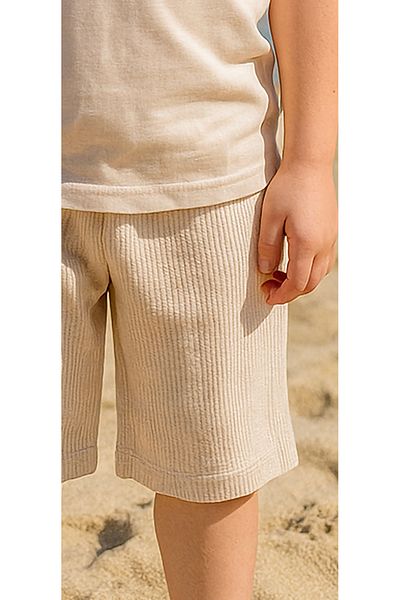mb kids Printed Cord Shorts Basic Girls Boys Summer Shorts Set