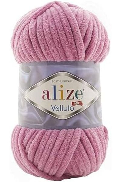 Alize Velluto Hand Knitting Yarn 1PC (Rose No. 98)