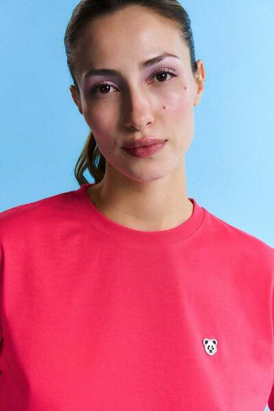 WWF Market Panda ελαφρύ μπλουζάκι - λουλούδι ρόδι