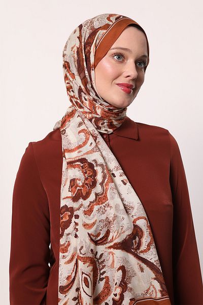 LuvenSara Patterned Silk Shawl
