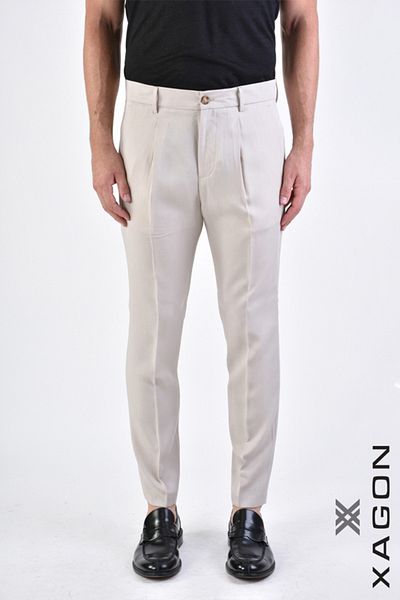 EXAGON Tencel Skinny Pants - Xagon - Beige, 46