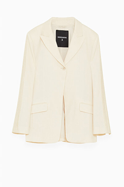 Patrizia Pepe JACHETA CROCHETAT CU UN BUTON - PATRIZIA PEPE - CREMA, 44