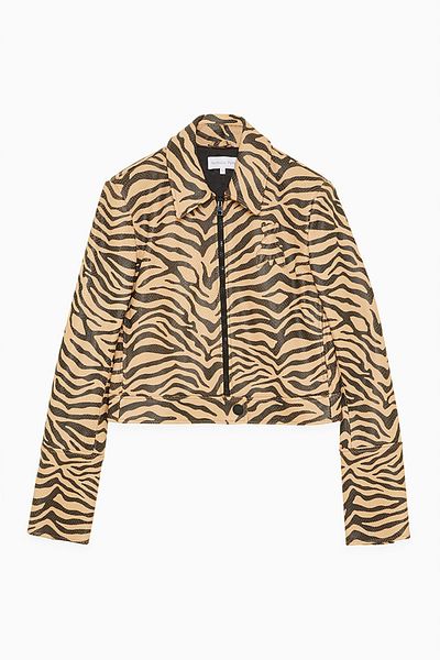Patrizia Pepe JACHETA CU ANIMAL PRINT - PATRIZIA PEPE - BEJ, 42