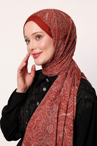 LuvenSara Patterned Silk Shawl