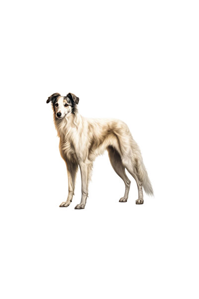 INOVATIX Set of 8 pieces, Borzoi Sticker, INOVATIX®. 6 cm