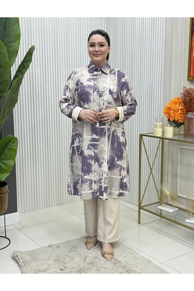 GK Full-Length Buttoned Tunic Suit