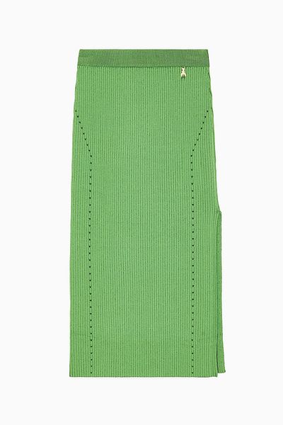 Patrizia Pepe FUSTĂ TRICOTATĂ BODYCON - PATRIZIA PEPE - VERDE, M