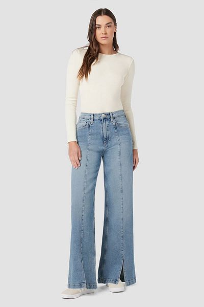 Hudson JEANS JAMES HIGH-RISE WIDE LEG W/ CF VENT - HUDSON - 24, BLUE
