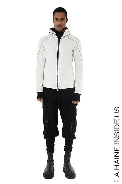 La Haine Inside Us HOODED JACKET - LA HAINE INSIDE US - XL, WHITE