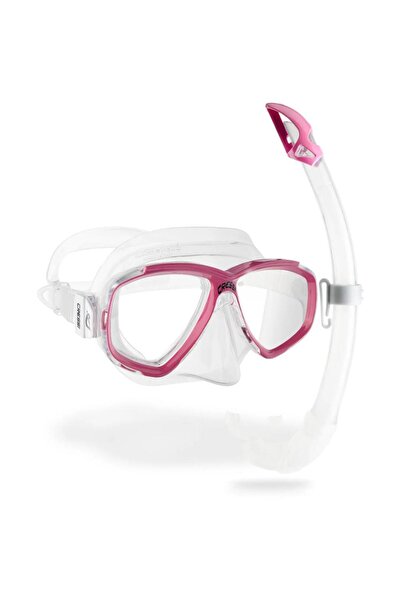 Cressi Perla Maske Mexico Şnorkel Set Clear/Pink