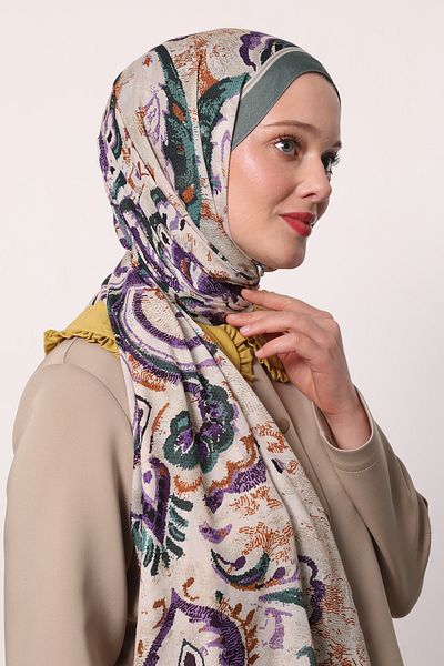 LuvenSara Patterned Silk Shawl