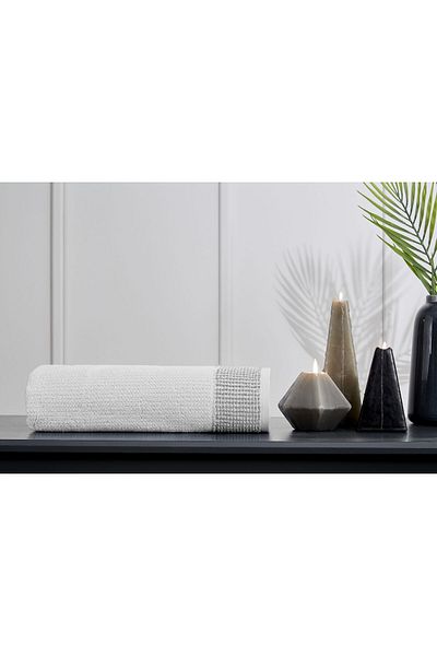 Özdilek Sadem Organic Plaid Bath Towel 90X150 cm