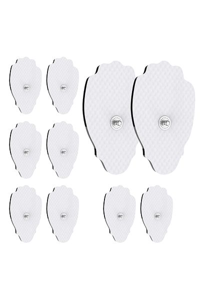 zenifique Set 10 Electrozi Cu Gel, Paduri Autoadezive, Fizioterapie, Reutilizabili, Zenifique, 7.5x4.5 Cm, Alb