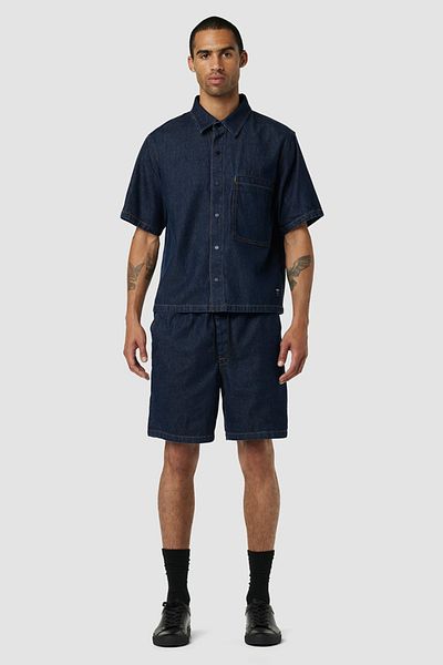 Hudson DRAWCORD BERMUDA SHORTS - HUDSON - BLUE, M