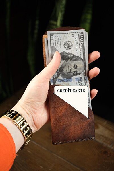 BİDERİ BİDERİ TROYA HAKİKİ DERİ ÇİFT KATLI CÜZDAN TABA