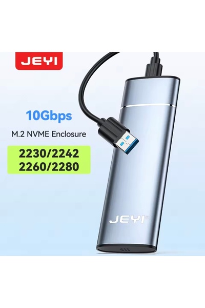 Global Jeyi M.2 Nvme SSD Muhafazası 2230/2242/2260/2280 Uyumlu Alüminyum Alaşımlı 10GBPS Yüksek Hızlı
