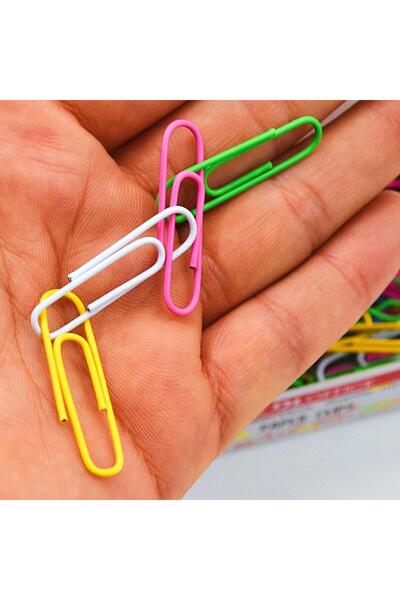 Linea Colored Paper Clips 33 mm Box of 100 (Dl733)