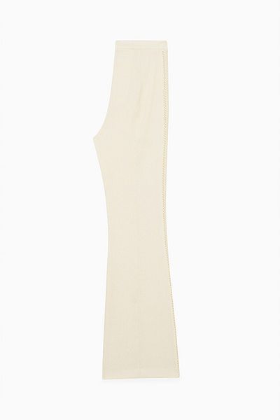 Patrizia Pepe Pants With Knitwear Inserts - - Bordeaux, 44