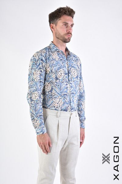 EXAGON COTTON FANTASY SHIRT - XAGON - BLUE, XXL
