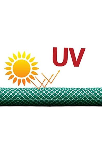 ALAYED خرطوم حديقة كريستالي مزدوج التوصيل، 1/2 بوصة، 50 متر