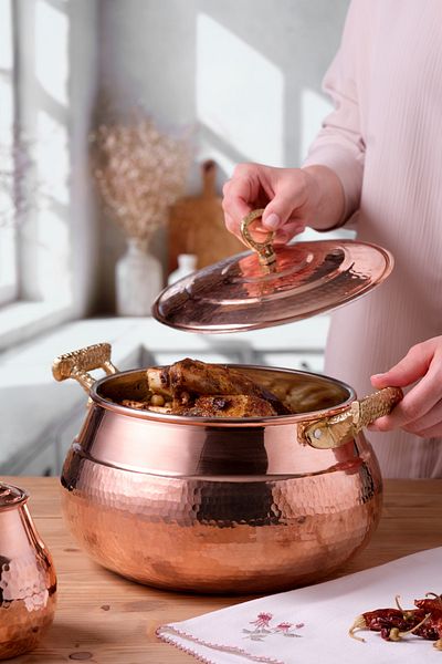 Emsan Göbeklitepe Copper Stew Pot 22 cm