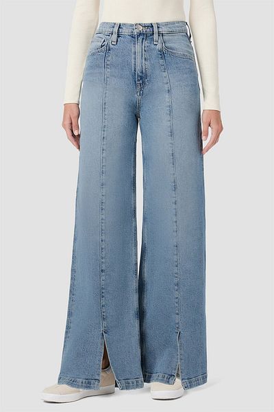 Hudson JEANS JAMES HIGH-RISE WIDE LEG W/ CF VENT - HUDSON - 24, BLUE