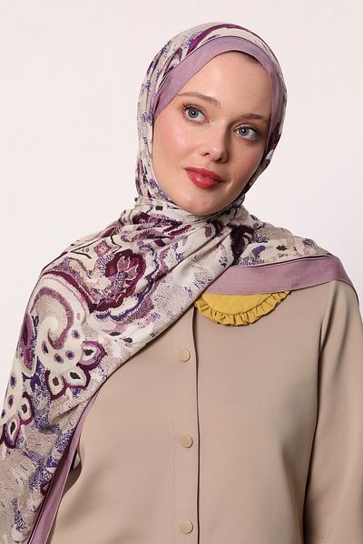 LuvenSara Patterned Silk Shawl