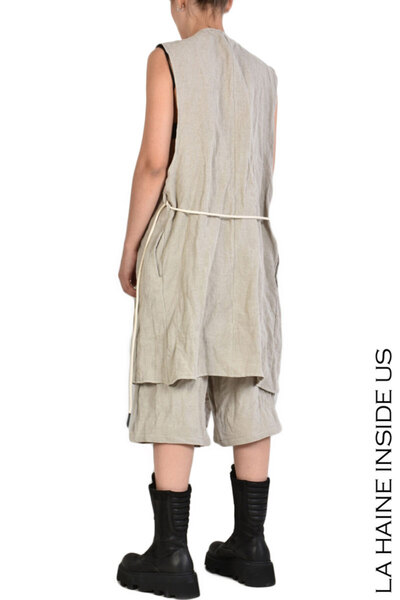 La Haine Inside Us AVALON VEST - LA HAINE INSIDE US - BEIGE, L/XL
