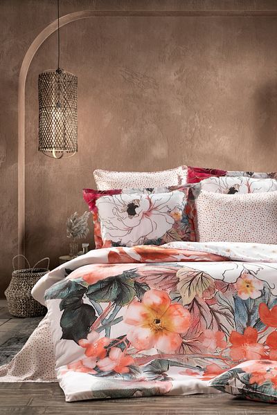 ZEBRA CASA Hekla 7 Piece Double Silk Duvet Cover Set