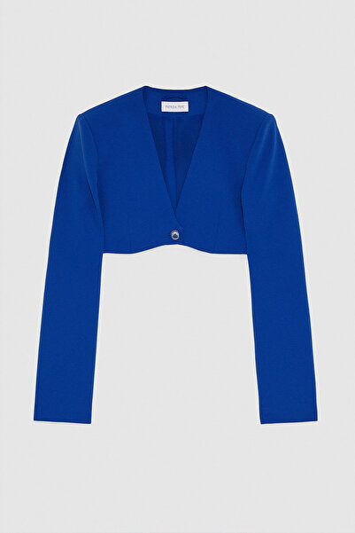 Patrizia Pepe Jachetă scurtă - - Albastru regal, 44