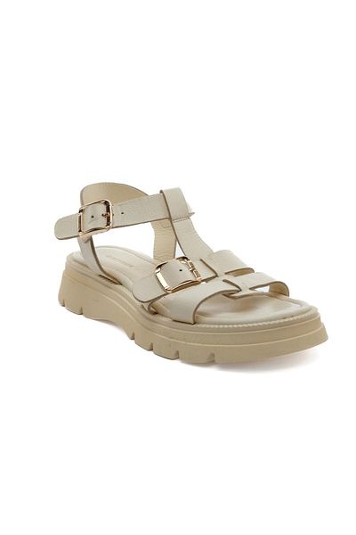 Greyder 59031 Beige Genuine Leather Women's Sandals
