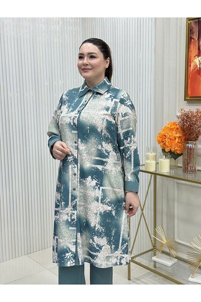 GK Full-Length Buttoned Tunic Suit