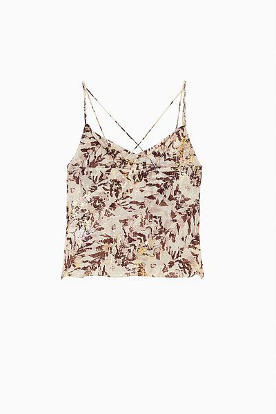 Patrizia Pepe TOP DIN JERSEY CU IMPRIMEU - PATRIZIA PEPE - BEJ, 44