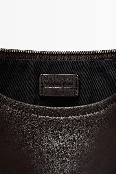 Massimo Dutti Düğümlü küçük napa deri çanta