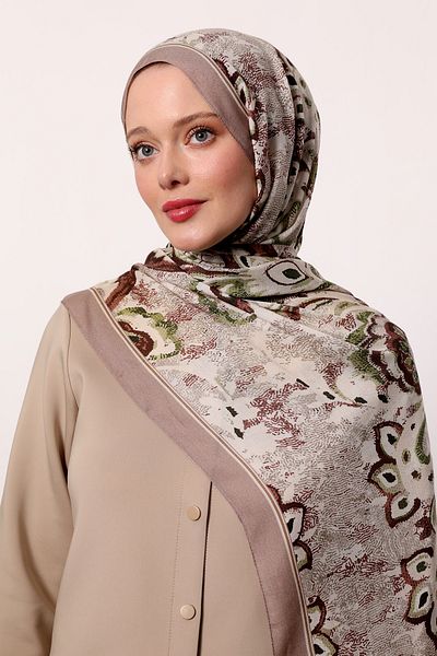 LuvenSara Patterned Silk Shawl