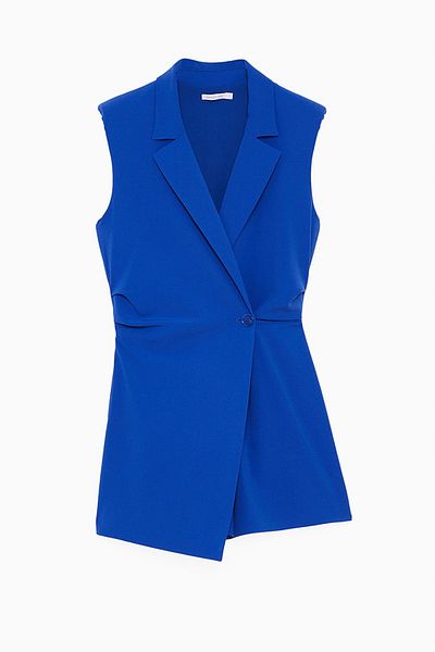 Patrizia Pepe CREPE JACKET OVERALLS - PATRIZIA PEPE - BLUE, 44