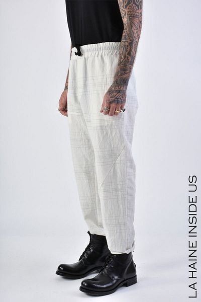 La Haine Inside Us Regular Lino Pants - - White, S