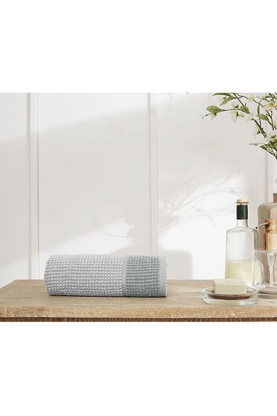 Özdilek Sadem Organic Plaid Hand and Face Towel 50X90 cm