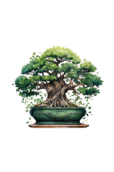 INOVATIX Set de 8 bucăți, autocolant Bonsai Sofocle, INOVATIX®. 6 cm