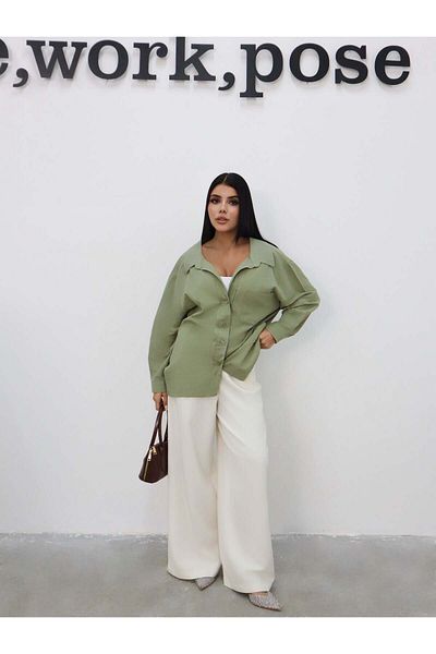 Hatun Atila Cămașă cu mânecă lungă 5191 kaki