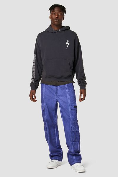 Hudson PURPLE WIDE LEG CARGO PANTS - HUDSON - PURPLE, 34