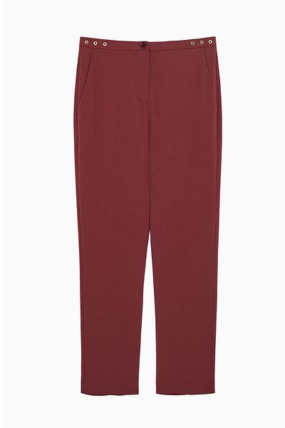 Patrizia Pepe PENCIL PANTS - PATRIZIA PEPE - 44, BURGUNDY